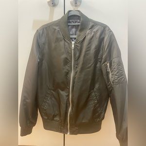 River Island green bomber jacket, size M
